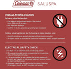 4 to 6 Person Inflatable Hot Tub Square Portable Outdoor Spa with 114 Soothing AirJets and Insulated Cover, Gray-Coleman