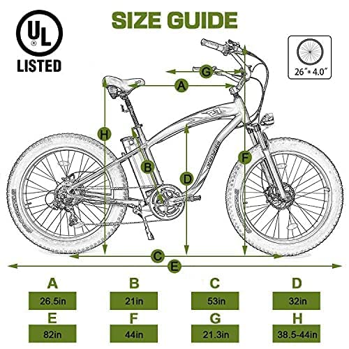 750W Electric Bike 26  Fat Tire Adult Electric Bicycles 48V 13AH Removable Lithium Battery Ebike with Suspension Fork Aluminium Frame Beach Snow Mountain E-Bike for Adults