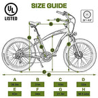 750W Electric Bike 26  Fat Tire Adult Electric Bicycles 48V 13AH Removable Lithium Battery Ebike with Suspension Fork Aluminium Frame Beach Snow Mountain E-Bike for Adults