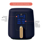 Beautiful 6 Qt Air Fryer with TurboCrisp Technology and Touch-Activated Display, Starry Night by Drew Barrymore, Blue