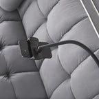 3 in 1 Sleeper Sofa Couch Bed for Living Room Apartment,Grey