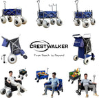 Beach Cart with 13" Balloon Wheels, Chair Racks & Pump Included
