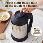 Almond Cow Nut Milk Maker Machine, Plant Based Maker for Homemade Almond, Oat, Cashew Nut Milks & More, Stainless Steel Food Machines, 5 6 Cups Per Batch, 120V: Home & Kitchen