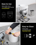 Airless Paint Sprayer, 2024 Version, High Efficiency, Thinning-Free, Minimal Overspray, for Home Exterior & House Interior DIY Painting Projects, with Paint Sprayer Accessories