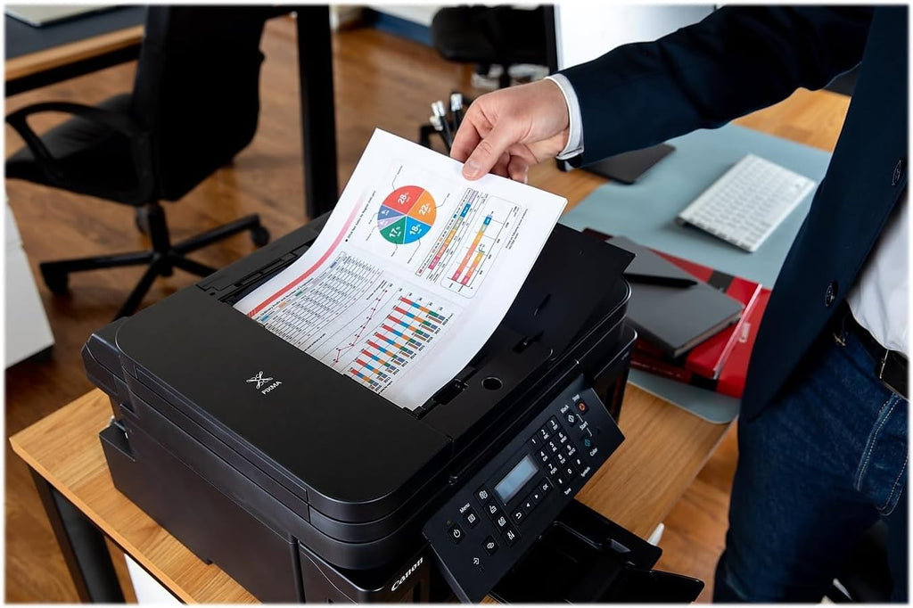 All-in-one Printer Home Office | Wireless Super Tank Printer | Copier | Scan, | Fax and ADF with Mobile Printing, Black, Works with Alexa